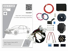 Комплект штатной электрики для фаркопа с блоком 7.2-7Pin для Toyota Camry VIII (XV70)