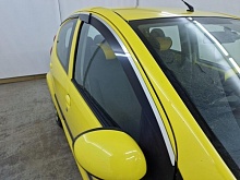 Дефлекторы окон 2D с хром накладками 4 шт. для Peugeot 107 I