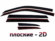 Дефлекторы окон 2D 6 шт для Suzuki Grand Vitara III Рестайлинг