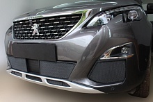 Комплект сеток black боковые, низ и центр 5 частей для Peugeot 3008 II