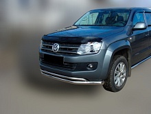 Защита переднего бампера двойная d76/42 мм для Volkswagen Amarok I