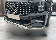Защита переднего бампера двойная с перемычками d60/42 мм для GAC GS8 II