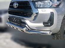 Защита переднего бампера G d76 мм для Toyota Hilux VIII Рестайлинг
