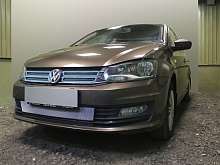 Защитная сетка радиатора верх 4 части для Volkswagen Polo V Рестайлинг