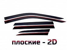 Дефлекторы окон 2D 6 шт. для Jeep Grand Cherokee IV (WK2)