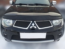 Комплект сеток black верх и низ для Mitsubishi L200 IV