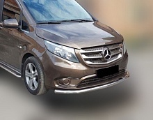 Защита переднего бампера d60 мм для Mercedes-Benz Vito III (W447)