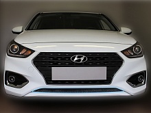 Защитная сетка радиатора для Hyundai Solaris II