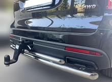 Защита заднего бампера двойная d60/42 мм для Haval H5 II