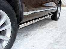 Пороги труба 76,1 мм для Volkswagen Touareg II Рестайлинг