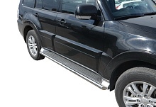 Пороги труба d53 мм для Mitsubishi Pajero IV