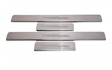 Накладки на пороги из нержавеющей стали 4шт. для Chery Tiggo 8 Pro