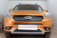 Зимняя заглушка радиатора на стяжке середина для Chery Tiggo 7 I