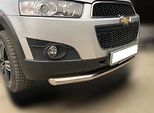 Защита переднего бампера d60 мм для Chevrolet Captiva I Рестайлинг