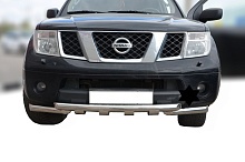 Защита переднего бампера G d60/60 мм для Nissan Pathfinder III