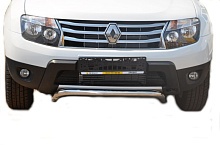 Защита переднего бампера шпонка d53 мм для Renault Duster I