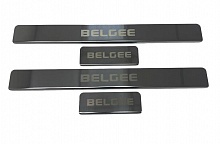 Накладки на пороги из нержавеющей стали 4шт. для Geely Belgee X50 