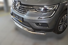 Защита переднего бампера двойная d60/42 мм для Renault Koleos II