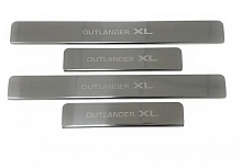 Накладки на пороги из нержавеющей стали 4шт. для Mitsubishi Outlander II
