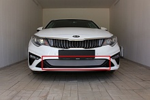 Защитная сетка радиатора низ для Kia Optima IV Рестайлинг