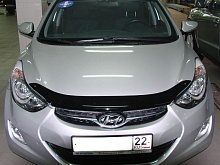 Дефлектор капота темный для Hyundai Elantra V (MD)