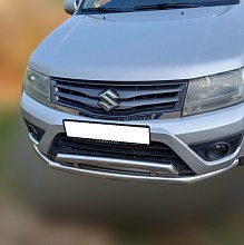 Защита переднего бампера двойная d60/60 мм для Suzuki Grand Vitara III Рестайлинг 2