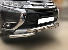 Защита переднего бампера G d60/60 мм для Mitsubishi Outlander III Рестайлинг 2