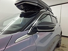 Дефлекторы окон с хром накладками 2D 8 шт для Geely Coolray I Рестайлинг