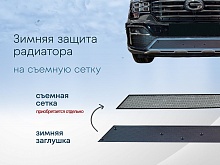 Зимняя заглушка радиатора к съемной сетке для Daewoo Matiz I Рестайлинг