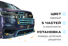 Комплект сеток black верх 4 части и низ для Honda Stepwgn V Рестайлинг