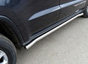 Пороги труба 60,3 мм для Jeep Grand Cherokee IV (WK2) Рестайлинг