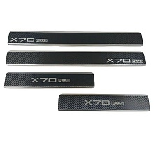 Накладки на пороги нержавеющая сталь под карбон 4шт. для Jetour X70 PLUS