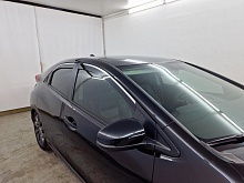 Дефлекторы окон 2D с хром накладками 4 шт. для Honda Civic IX