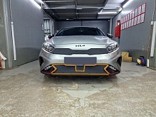 Зимняя заглушка радиатора к съемной сетке низ для Kia K3 II Рестайлинг