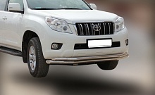 Защита переднего бампера двойная d76/60 мм для Toyota Land Cruiser Prado 150 Series