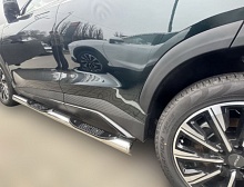 Пороги труба с проступью d76 мм для Jetour Dashing