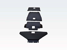 Защита радиатора, Картер, КПП и рк (4 части) Сталь 2мм для Kia Mohave I