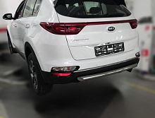 Защита заднего бампера d60 мм для Kia Sportage IV Рестайлинг