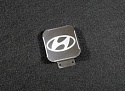 Заглушка на фаркоп с логотипом Hyundai для Hyundai Creta I Рестайлинг