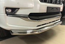 Защита переднего бампера d76 мм для Toyota Land Cruiser Prado 150 Series Рестайлинг 2