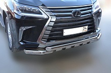 Защита переднего бампера G d76 мм для Lexus LX III Рестайлинг 2