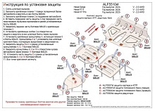 Комплект защиты (защита картера и КПП, редуктора, баки) для Haval F7 II