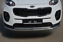 Защита переднего бампера двойная d60/42 мм для Kia Sportage III Рестайлинг