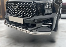 Защита переднего бампера двойная с перемычками d60/42 мм для GAC GS8 II