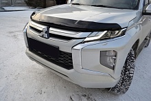 Дефлектор капота темный для Mitsubishi L200 V Рестайлинг