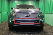 Защитная сетка радиатора центр для Kia Sportage III Рестайлинг