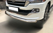 Защита переднего бампера d76 мм для Toyota Land Cruiser 200 Series Рестайлинг 2