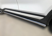Пороги труба d60 мм для Kia Seltos I