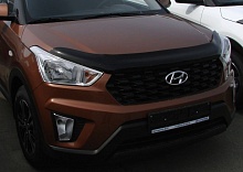 Дефлектор капота темный для Hyundai Creta I Рестайлинг