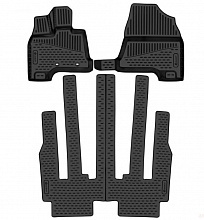 Коврики 3D в салон полиуретан 3шт для Honda Odyssey V Рестайлинг 2